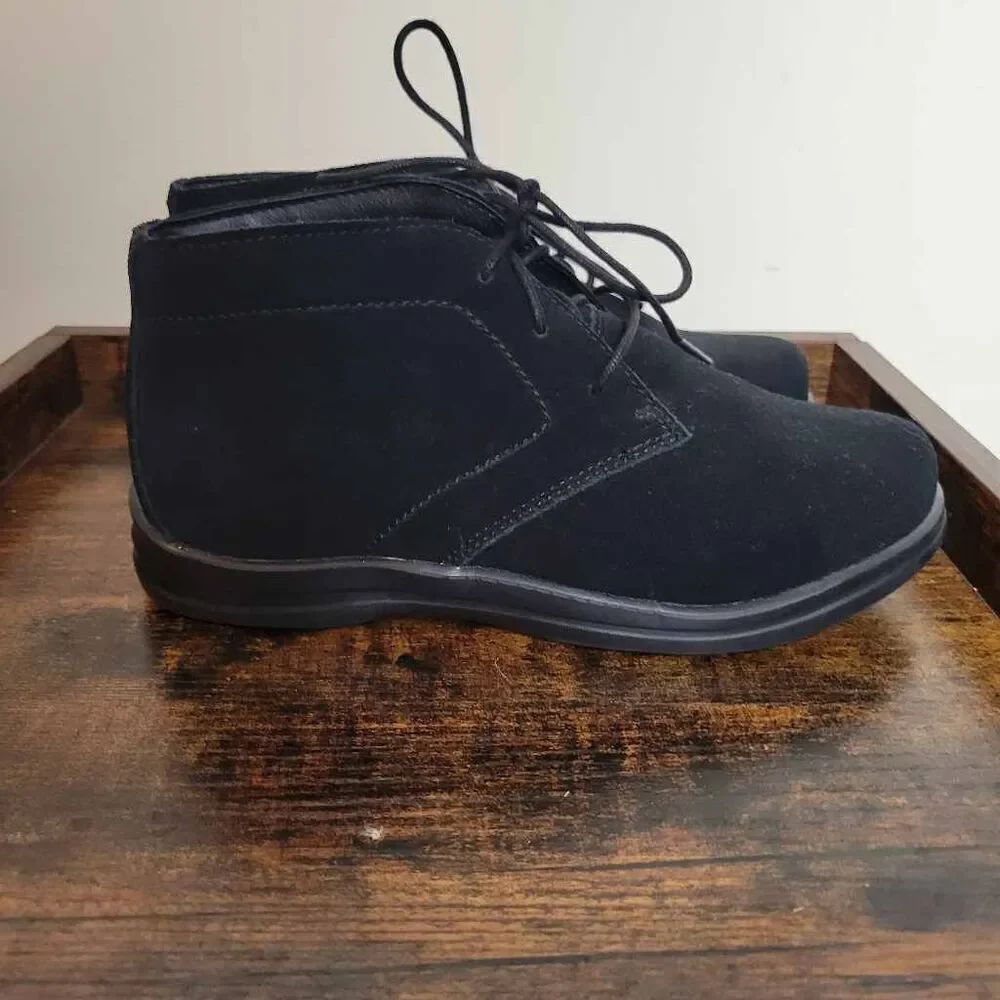 APEX Women's Paige Boot Black 7.5 Extra Wide